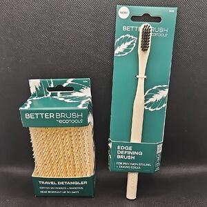 EcoTools Better Brush Set with Natural Wood and Teal Packaging